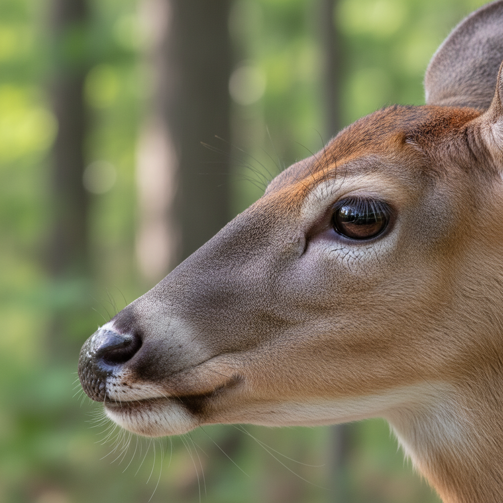 Deer showing lateral eye placement on side of head