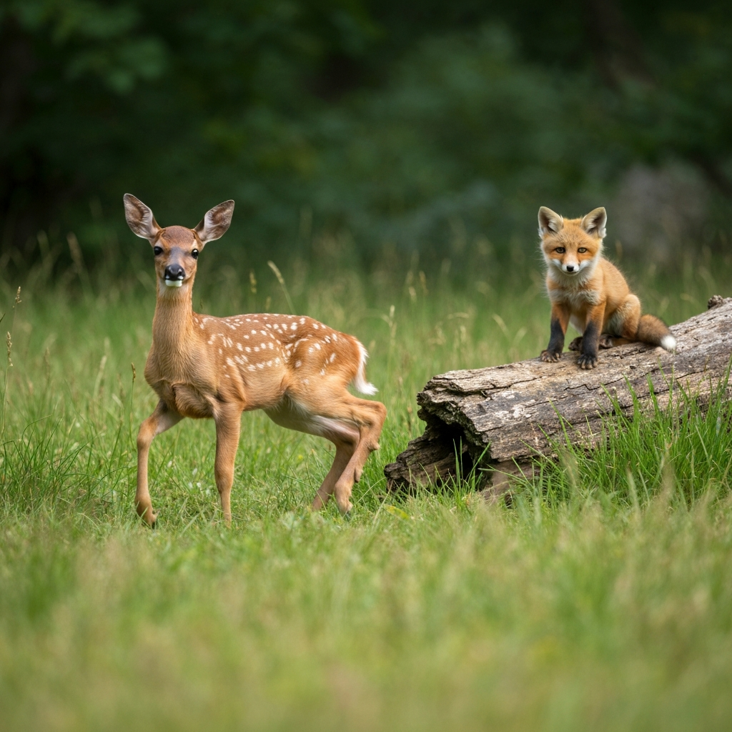 Adorable animals captivating cuteness in nature