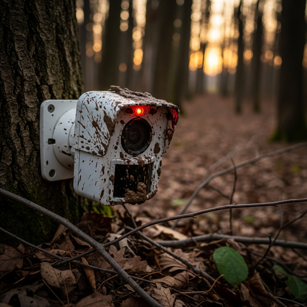 How do scientists use camera traps to study nocturnal wildlife